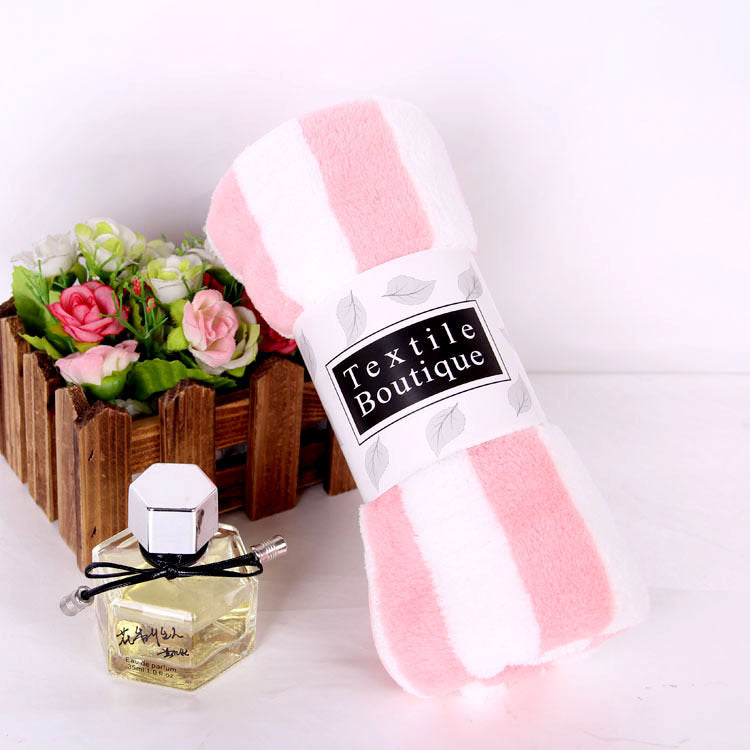 Striped fleece Towel