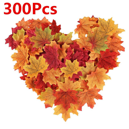 300Pcs  Maple Leaf Party Decor