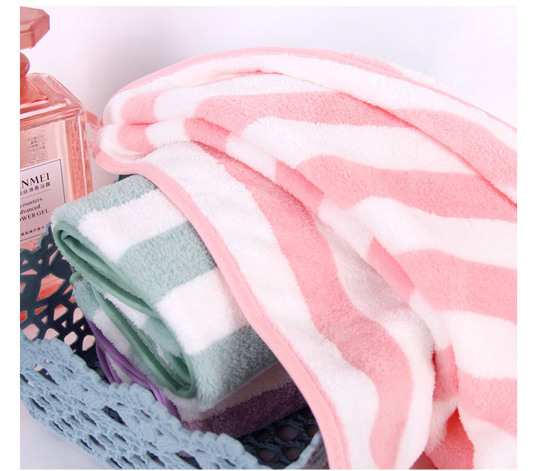 Striped fleece Towel