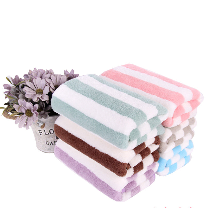 Striped fleece Towel