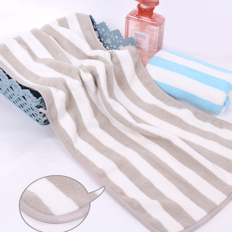 Striped fleece Towel