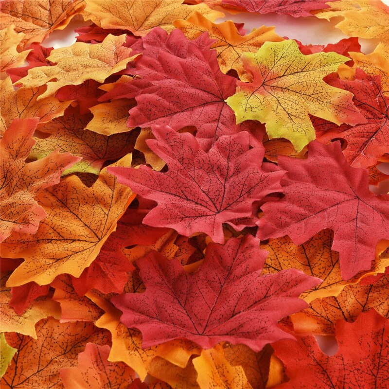 300Pcs  Maple Leaf Party Decor